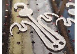 Вішалка для тапочок, шльопанців, в`єтнамок №2 (біла матова)